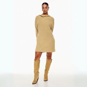 Aritzia Wilfred Montpellier Dress Merino Wool & Cotton Sweater Midi Dress Large
